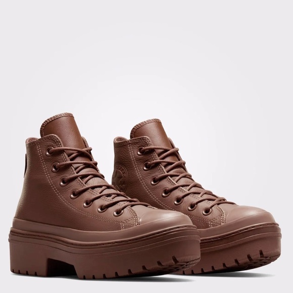 Converse Chuck Taylor All Star Lugged Heel Platform High Brown size 8.5 NEW - Picture 1 of 13